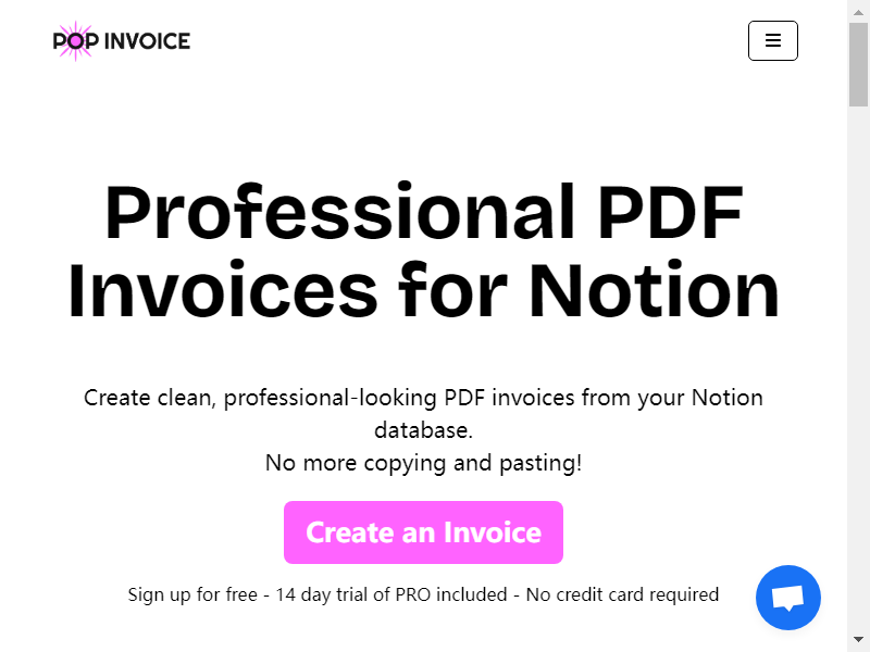 Notion Invoice